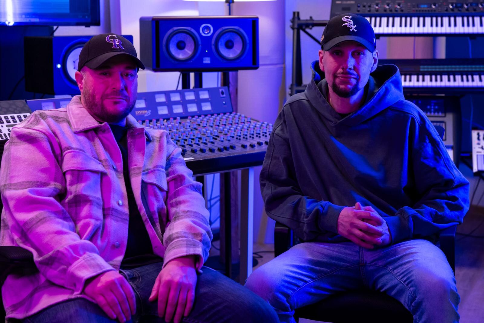 Chris und David im Studio